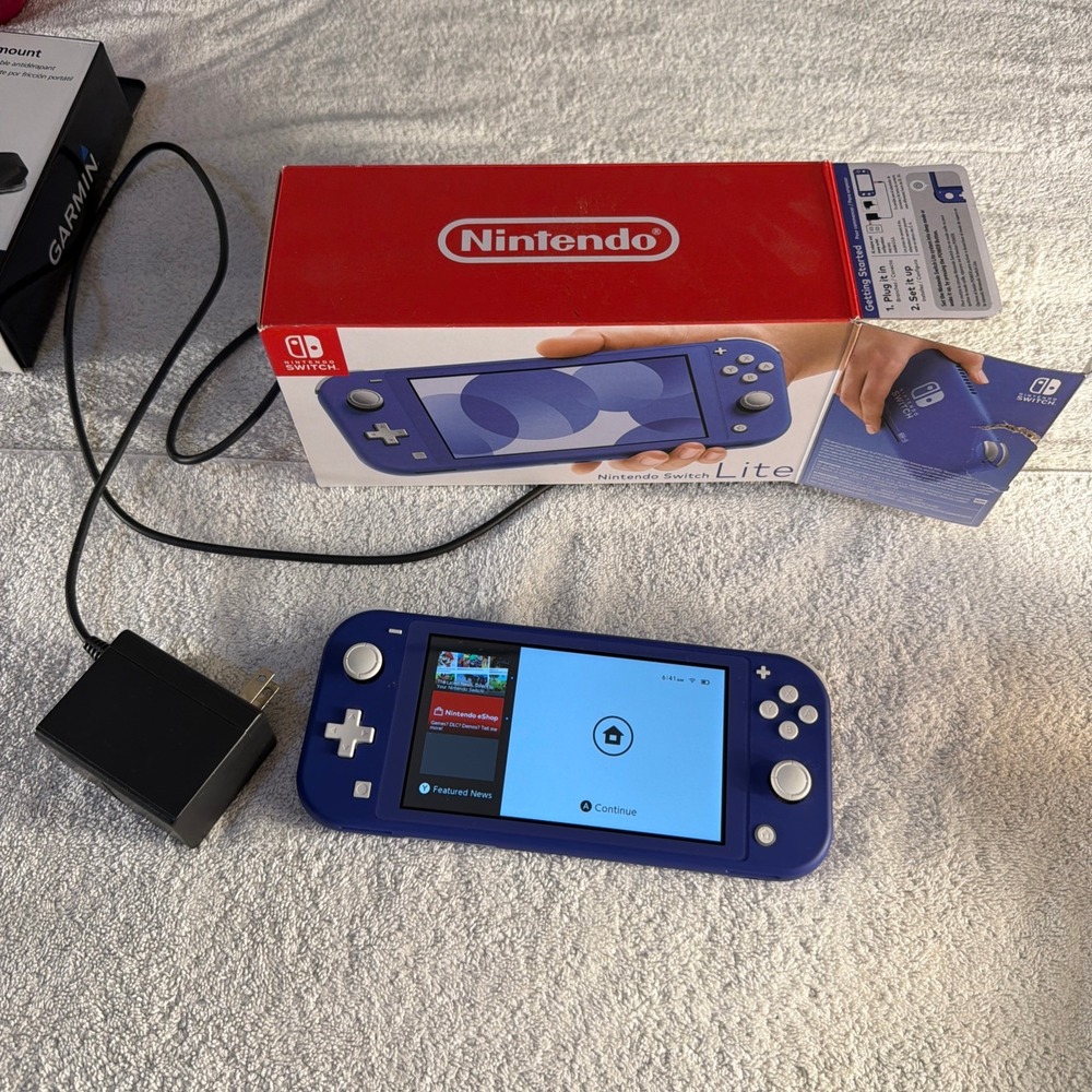 Nintendo Switch Lite Blue Handheld Console Bundle with Fast & Furious Game Box